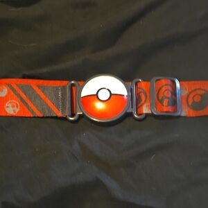 Pokémon Poké Ball Belt with Red and Black Strap